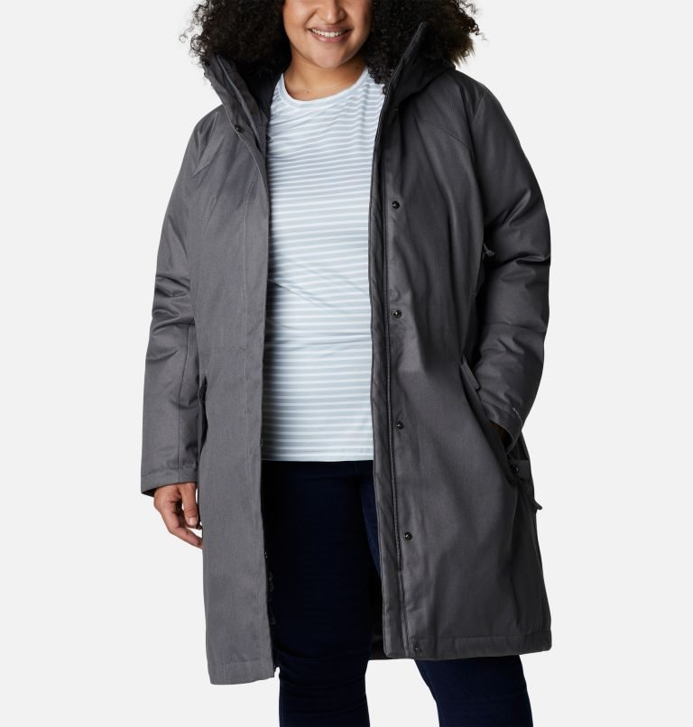 Jachete Parka Columbia Juniper Ridge Omni-Heat Infinity Down Dama Gri Inchis | Plus Size NI9QMAZS0